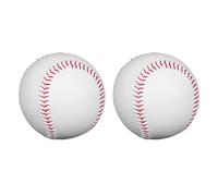 ANCLLO 2 Pezzi Palla da Baseball per Adulti in Morbida Pelle per Allenamento Sportivo Softball Palla a T Cucita in Pelle PU Adatta per Gioco di Allenamento di Pratica