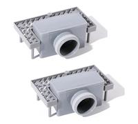 ANCLLO 2 Pezzi Sifone di Scarico per Doccia Tubo Dritto a Gomito con Funzione Deodorante Adatto per Tubo di Scarico per Doccia con Diametro di 40 mm Accessori