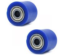 Ancllo - 2 rulli per puleggia per catena da 8 mm, guida per ruote per moto da cross, enduro, colore: blu
