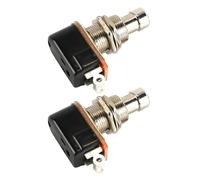 ANCLLO 2 SPST momentanei Pedali per Chitarra Pulsanti Effetti silenziosi normalmente Aperti Pedale in Metallo a 2 Pin per Effetti Pedali amplificatori