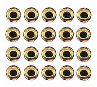 ANCLLO 20 Pz 4D Occhi da Pesca Occhi da Pesca ovali Occhi da Pesca realistici Occhio da Pesca per Fare Esche da Pesca Legare a Mosca Stelle filanti Esche Artigianato 4mm