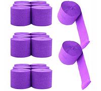 ANCLLO 20 rotoli di carta crespa da 3,5 cm x 10 m, decorazioni da appendere (viola chiaro)