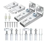 ANCLLO 20PCS Kit di riparazione hardware per porta bifold Il set di parti di ricambio per porta tascabile pieghevole include staffa per perni superiori e inferiori e ruota di guida