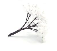 Ancllo - 25 alberi modello treni paesaggio 6,5 cm mini neve decorato modello alberi per architettura paesaggio paesaggio sabbia tavolo modello, modello treno, layout scenario, paesaggio esterno bianco