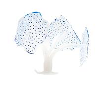 ANCLLO 2PCS Acquario Pianta Corallo Artificiale In Silicone Corallo Per La Decorazione Del Serbatoio Di Pesce Acquario Paesaggio, Effetto Luminoso Colorato Ornamento Pianta Mare Con Ventosa