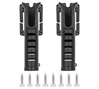 ANCLLO 2PCS Fondina per Canna da Pesca Supporto per Canna da Pesca per Dispositivo di Inserimento Canna da Pesca all'aperto - Nero. SPEDIZIONE Gratuita su ordini idonei