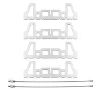 ANCLLO 2PCS Mini supporto per fornello ad alcool Supporto in acciaio inossidabile per fornello ad alcool Trangia Stove Camping Pot