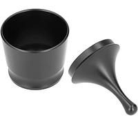 ANCLLO 304 - Anello dosatore in polvere per caffè, in acciaio inox, 58 mm - Raccoglitore per polvere da caffè, con anelli dosatori, anti-volo, polvere per caffè, accessori e strumenti (colore: nero)