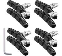 ANCLLO 4 Paia di pastiglie dei Freni per Biciclette con Chiave Esagonale, Set di Blocchi Freno per Bicicletta con pastiglie Freno per Bici per Mountain Bike, Bici da Strada