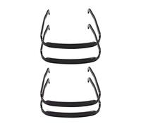 ANCLLO 4 Pezzi Fascia Quadrata, Fasce per Capelli, Fascia per Occhiali da Sole, Cerchietto per Capelli in Plastica per Capelli Ricci, Strumento per Fissare l'acconciatura,