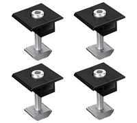 ANCLLO 4 PZ 30mm in Lega di Alluminio Pannello Solare staffe di Montaggio Centrale Morsetti fotovoltaico Solare trapezoidale staffe di Montaggio Supporto Pannello Solare