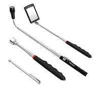 ANCLLO 4 pz strumento magnetico telescopico pick-up per uomo - regali per papà da figlia o figlio, regali unici per papà personalizzati, fai da te tuttofare, marito, ragazzi, strumenti per uomini