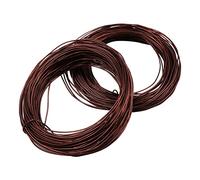 ANCLLO 4pcs X 10M Bonsai Care Tool Tree Training Wire 1.0mm Plant Craft Wire Filo di Alluminio Tessitura Artigianale, per Contenere Rami di Bonsai (Ogni Rotolo 10M, Marrone)