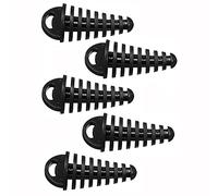 ANCLLO 5 pezzi impermeabile 8.7 * 3.8 cm universale fuoristrada motocross moto marmitta di scarico posteriore tubo tappo di gomma tappo (colore: nero)