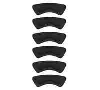 ANCLLO 6 Pezzi Inserti per Cuscini per Tallone Neri, Cuscinetti per Scarpe con Impugnature per Tallone Autoadesive per Scarpe Larghe, Cuscini per Tallone Antiscivolo per Donna Uomo