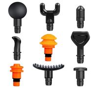 ANCLLO 9 Testine di Attacco per Pistola per Massaggio 9 Diversi Massaggiatori Muscolari per Bacchetta per Massaggio con Pistola per Massaggio