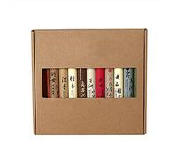 Ancllo - Bastoncini di incenso in legno di sandalo e Laoshan, 10 tubi, circa 30 pezzi, in puro legno naturale