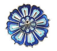 ANCLLO - Bruciatore di incenso 3 in 1 a bastoncino di loto e porta incenso a cono, colore: Blu