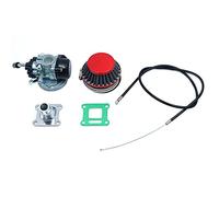 ANCLLO Carburatore da corsa per motore a 2 tempi ATV Quad 49cc 50cc 60cc 80cc per bicicletta motorizzata per parti di ricambio ROSSO