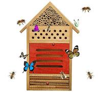 ANCLLO - Casa degli insetti in legno naturale, per albergo e farfalle, per giardini, coccinelle, farfalle e molti altri insetti benefici