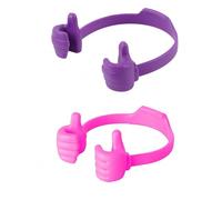 ANCLLO Confezione da 2 supporti per telefono - viola e rosa, ragazze adolescenti, ragazzi e adulti