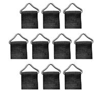 Ancllo - Confezione da 20 anelli di salto in ferro con fibbia triangolare a V per trampolino, fai da te, borse, asciugamani da appendere, bagno, cucina (26 mm)