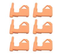 ANCLLO Confezione da 6 bandiere di sicurezza AR15, arancioni, 9 mm, compatibili con strumento e adattatore Picatinny Rail