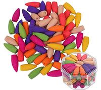 ANCLLO - Coni di incenso estesi a flusso inverso, aromi naturali misti, a cascata, per casa, ufficio, cucina, camera da letto, yoga, camera da letto, 70 pezzi