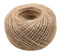 ANCLLO - Corda da regalo in iuta naturale, 100 metri 2 mm, 3 strati, per fai da te e per il giardinaggio
