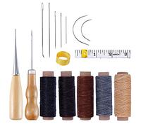 ANCLLO fatto a mano fai da te in pelle fatta a mano fai da te in pelle articoli, Set Aghi da Cucito a Mano con Punteruolo di Cucitura, di cuoio cucito a mano vestito strumenti di arte in pelle set
