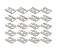 ANCLLO Fibbie per Lacci Senza Nodi, Fermaglio in Plastica per Scarpe da Ginnastica, Bianche Trasparenti