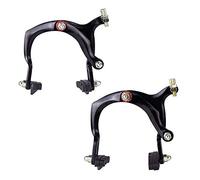 ANCLLO Freni Bici Braccio Lungo Bici da Strada Forma C Freno Meccanico a Doppio Perno Set Parti di Riparazione Accessorio - Set di Freno V Brake Anteriore e Posteriore, Lega di Alluminio