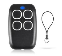 ANCLLO Garage Door Remote Control, Electric Gate Fob with 4 Buttons for Garage Doors, Gates and Barriers (Black)