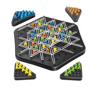 ANCLLO Gioco del triangolo, gioco interattivo della scacchiera a triangolo, gioco da tavolo di strategia familiare per tutte le età