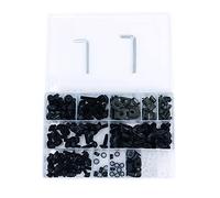 ANCLLO Kit da 223 pezzi con fissaggi per la carenatura di moto, con viti e tappini