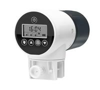 ANCLLO Mangiatoia Automatica per Pesci 200ML Acquario Mangiatoia Automatica per Pesci Distributore Automatico di Mangime per Pesci a Prova di Umidità con Display LCD
