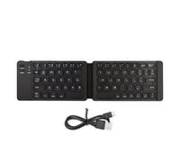 ANCLLO Mini tastiera wireless Tastiera pieghevole Bluetooth 3.0 Ricaricabile ultra sottile Compatibile con iOS Android Windows Smartphone Tablet Laptop