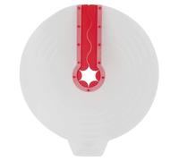 ANCLLO Paraspruzzi, Coperchio della Ciotola di miscelazione paraspruzzi Universale in Silicone, previene Gli Schizzi di Pasta, Rosso