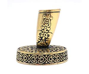 ANCLLO Penna piuma Pennino Stand Pen Plug Metallo Rotondo Pen Holder Base Cap Accessori Penna Stilografica Acciaio Inox Cancelleria Regalo