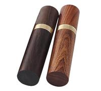 ANCLLO Set di 2 custodie per aghi in legno per riporre tutti i tipi di accessori per aghi da cucito