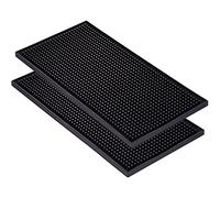 Ancllo - Set di 2 tappetini da bar in gomma spessa, 30 x 15 cm, antiscivolo, non tossici, per bancone da cucina, per bar e cucina