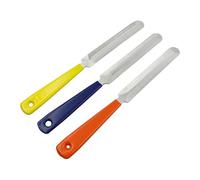 ANCLLO Set di 3 Lime per Dadi per Chitarra, Sega per scanalatura, Set di Strumenti per la Regolazione delle Corde della Chitarra per Chitarra, Ukulele, Basso, Banjo (Arancione, Giallo, Blu)