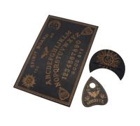 ANCLLO Set di Tavole in Legno per oracoli mistici Fatti a Mano, Formato A4, Completo di Sole, Luna e Stelle, Classico Gioco da Tavolo in Stile Ouija