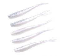 ANCLLO Soft Lures Soft Plastic Baits Paddle Tail Swimbaits (White)