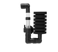 ANCLLO Spugna per filtro biochimico per pompa ad aria, per acquario, fino a 60 l, colore nero