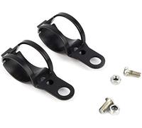 ANCLLO Staffa di supporto per indicatori di direzione per moto, colore nero, per indicatore di luce della moto, staffa a morsetto per forcella da 30-43 mm