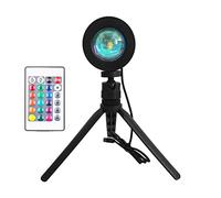 ANCLLO Sunset Lamp Proiettore LED USB Sunset Lamp Supporto App Telecomando 360° Girevole 16 modalità con treppiede