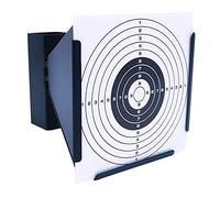 ANCLLO Supporto per bersagli 14 x14 cm Inclusi 20 Pezzi di Carte per obiettivi per esercitazioni di tiro all'aperto in Interni