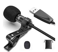 ANCLLO USB Lavalier Microfono Omnidirezionale bavero Mic Mani Libera Camicia Collare Clip Microfono per Smartphone Fotocamera Live Steam Podcast Intervista