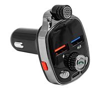 ANCLLO Vivavoce Bluetooth Car Kit Accendisigari Caricabatterie USB Trasmettitore FM per Auto Bluetooth 5.0 Supporta la Riproduzione di Musica Chiamate in Vivavoce